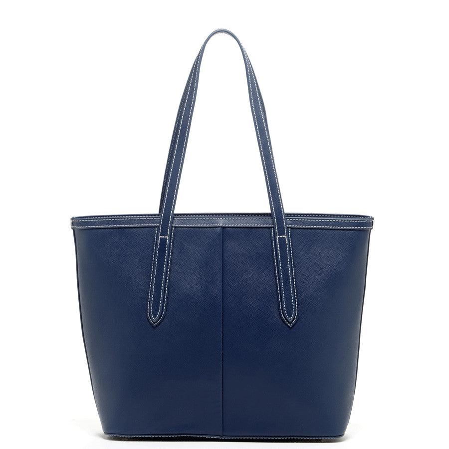 Ludlow Leather Shoulder Bag Blue