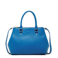 Leather Satchel Bag Caribbean Blue
